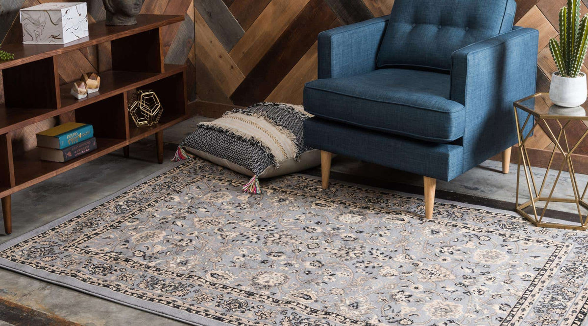 Rechteck Teppich Kashan Design in Grau von Hadorn™ - Lifestyle Image