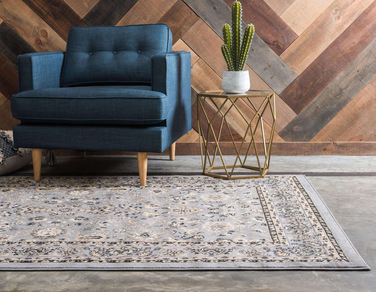 Rechteck Teppich Kashan Design in Grau von Hadorn™ - Lifestyle Image