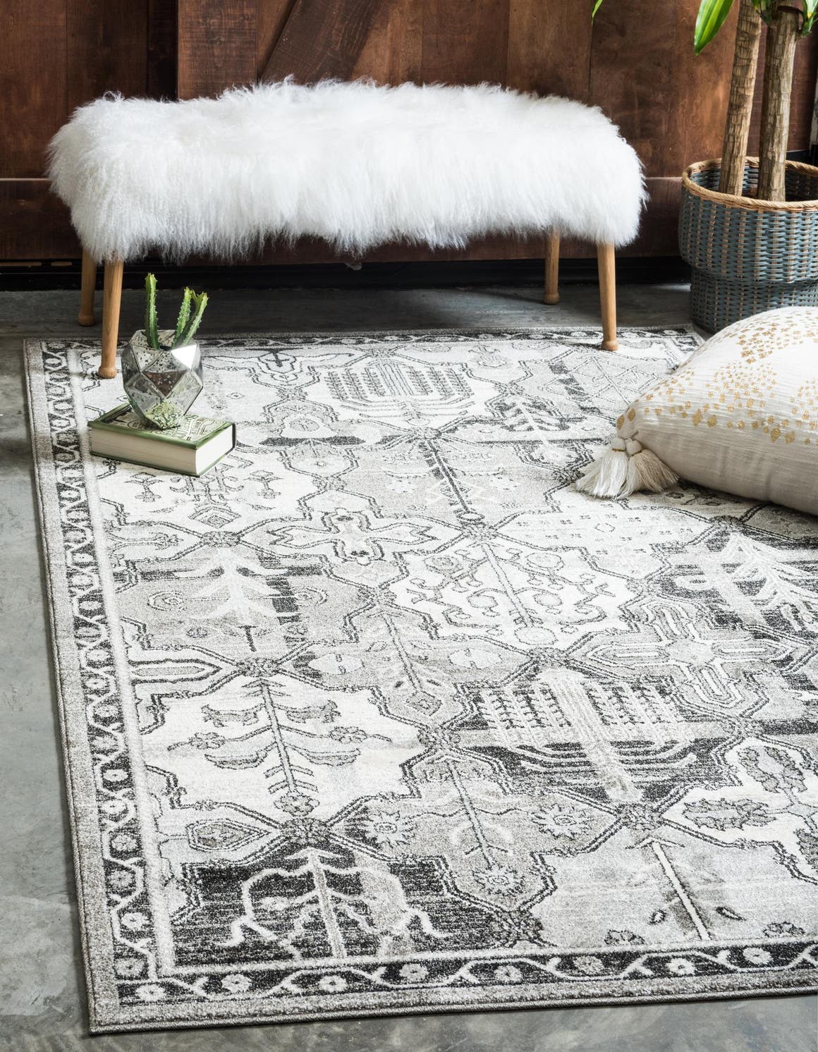 Rechteck Teppich Vista in Grau von Hadorn™ - Lifestyle Image
