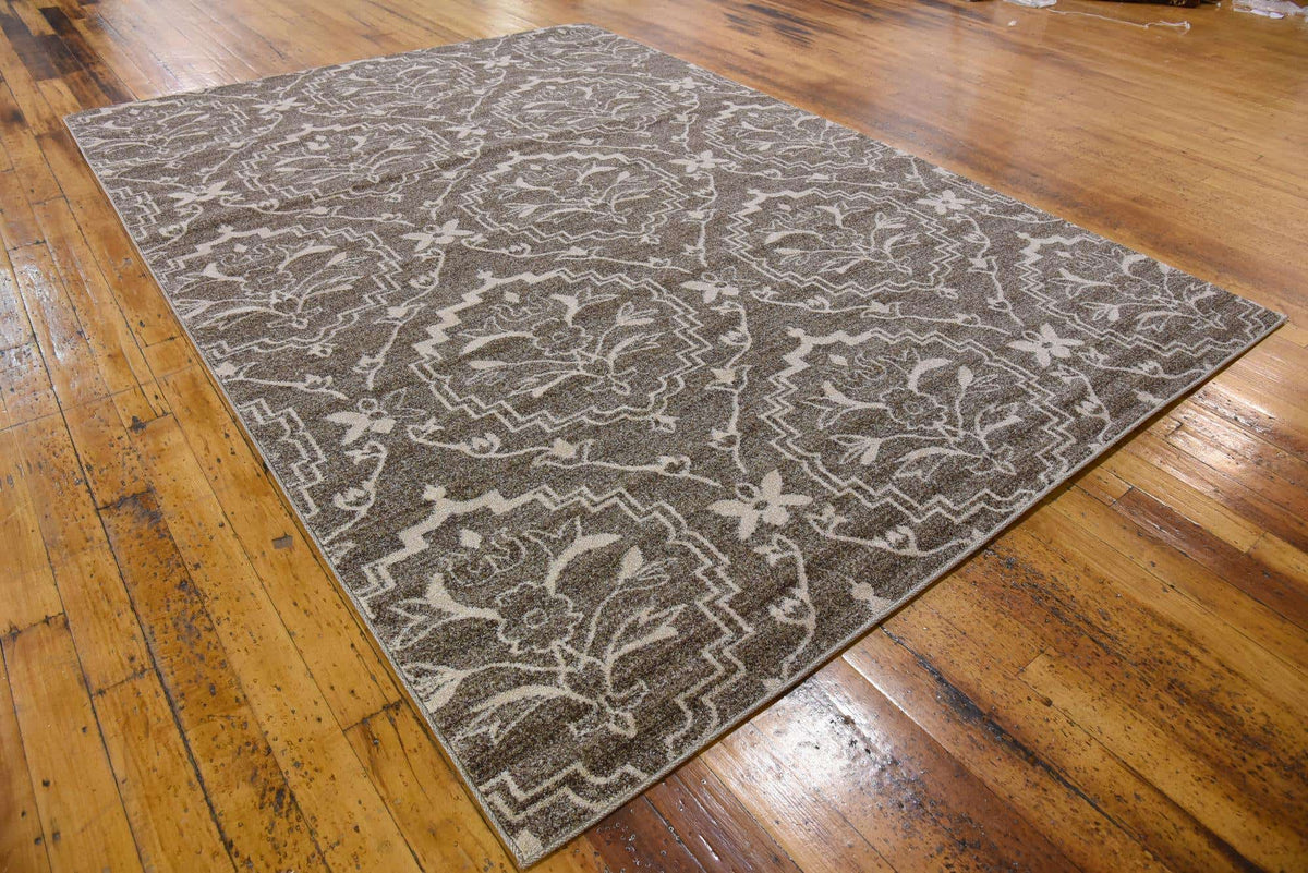 Rechteck Teppich Damask in Hellbraun von Hadorn™ - Lifestyle Image