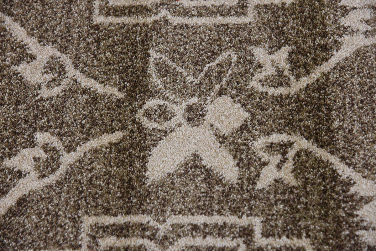 Rechteck Teppich Damask in Hellbraun von Hadorn™ - Lifestyle Image