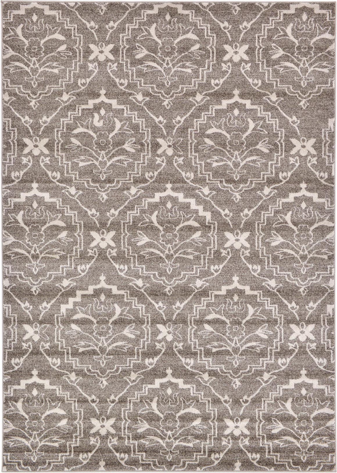 Rechteck Teppich Damask in Hellbraun von Hadorn™ - Lifestyle Image