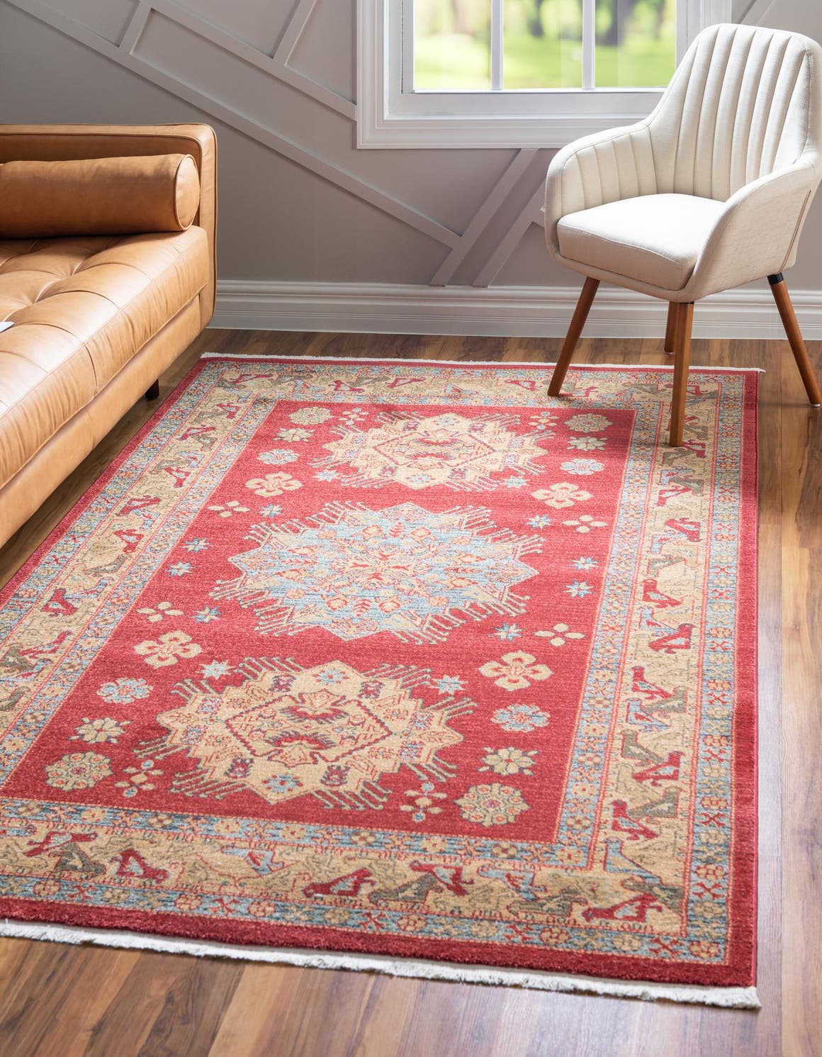 Rechteck Teppich Serapi in Rot von Hadorn™ - Lifestyle Image