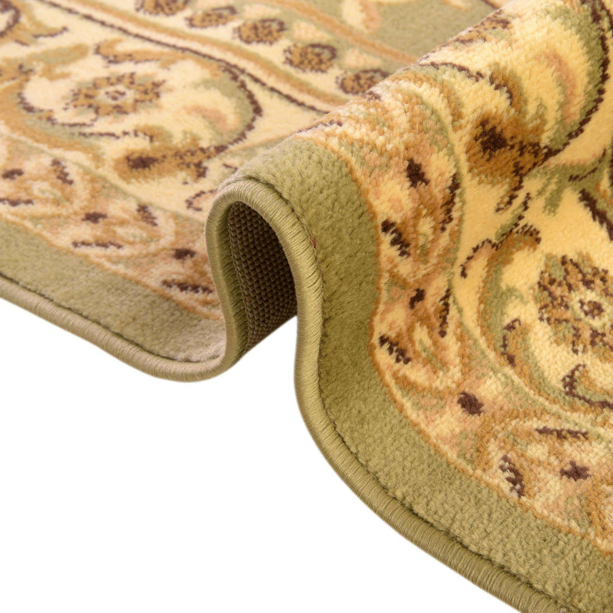 Rund Teppich Classic Aubusson in Hellgrün von Hadorn™ - Lifestyle Image