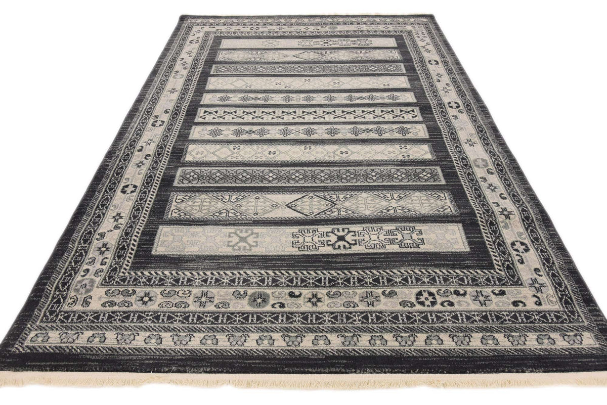 Rechteck Teppich Kashkuli Gabbeh in Dunkelgrau von Hadorn™ - Lifestyle Image