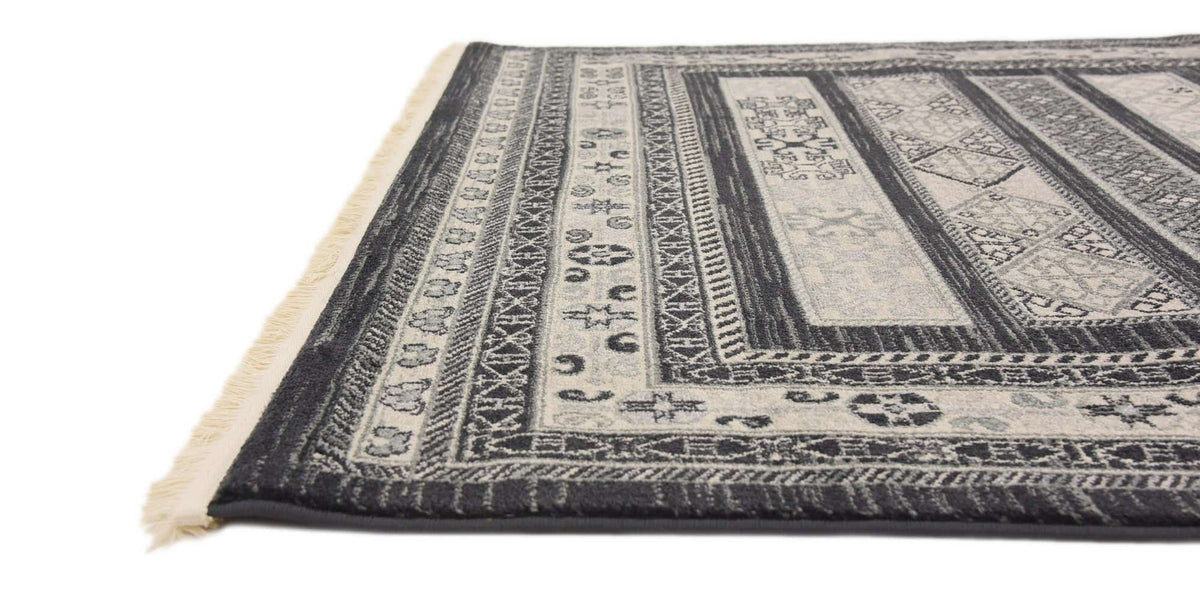 Rechteck Teppich Kashkuli Gabbeh in Dunkelgrau von Hadorn™ - Lifestyle Image