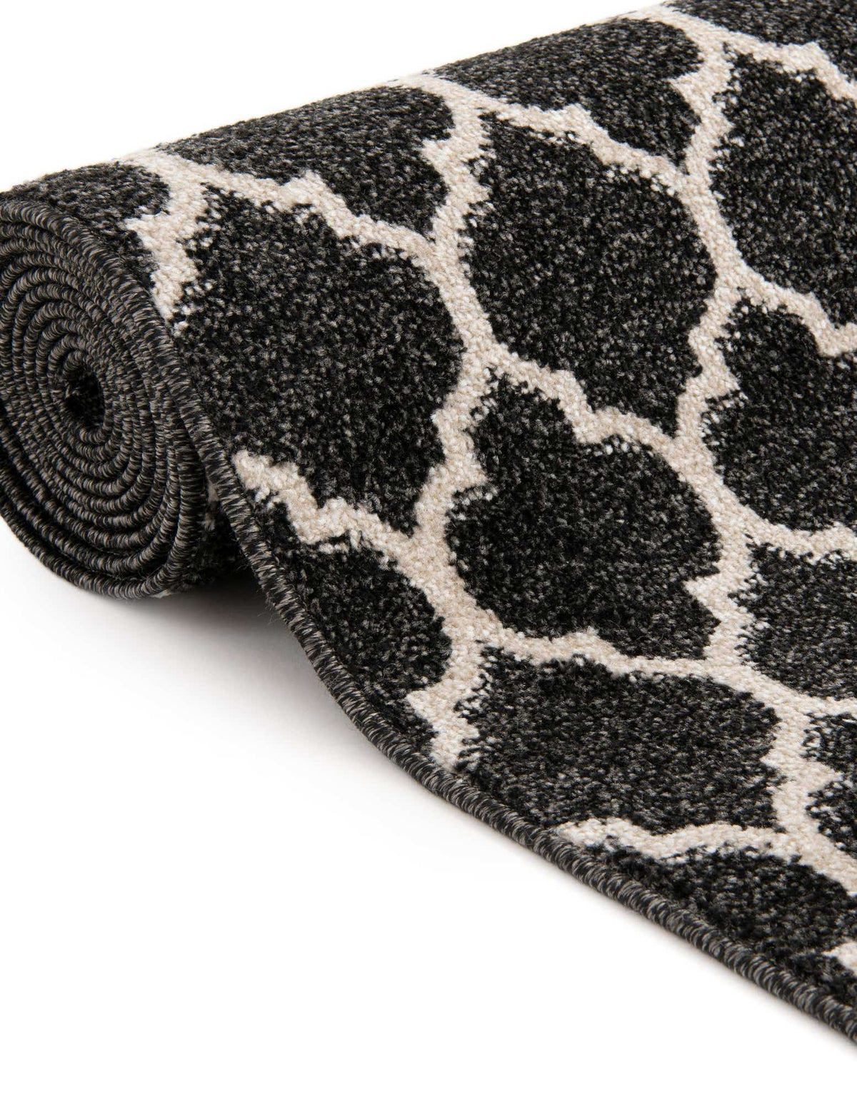 Rechteck Teppich Trellis in Schwarz von Hadorn™ - Lifestyle Image