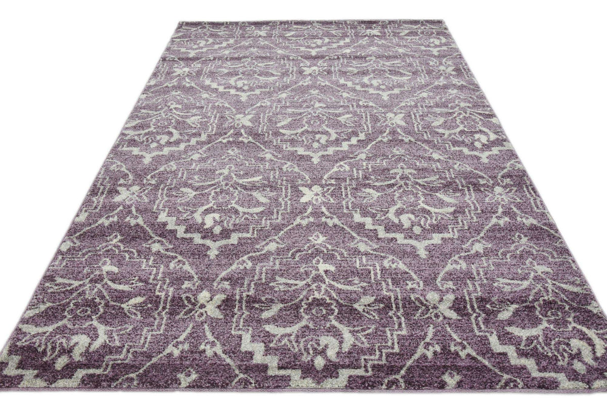 Rechteck Teppich Damask in Lila von Hadorn™ - Lifestyle Image