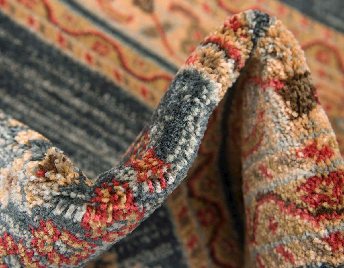 Rechteck Teppich Kashkuli Gabbeh in Blau von Hadorn™ - Lifestyle Image