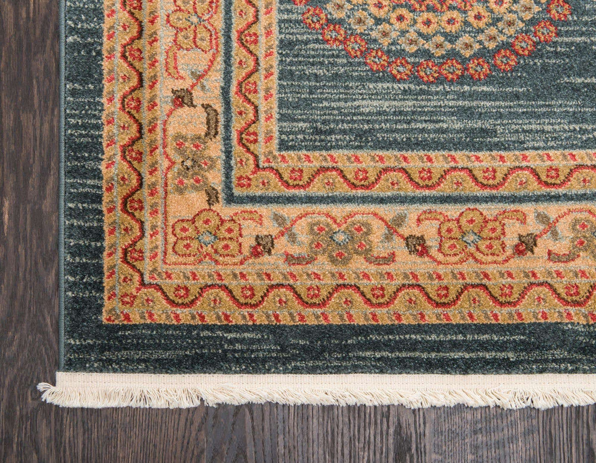 Rechteck Teppich Kashkuli Gabbeh in Blau von Hadorn™ - Lifestyle Image