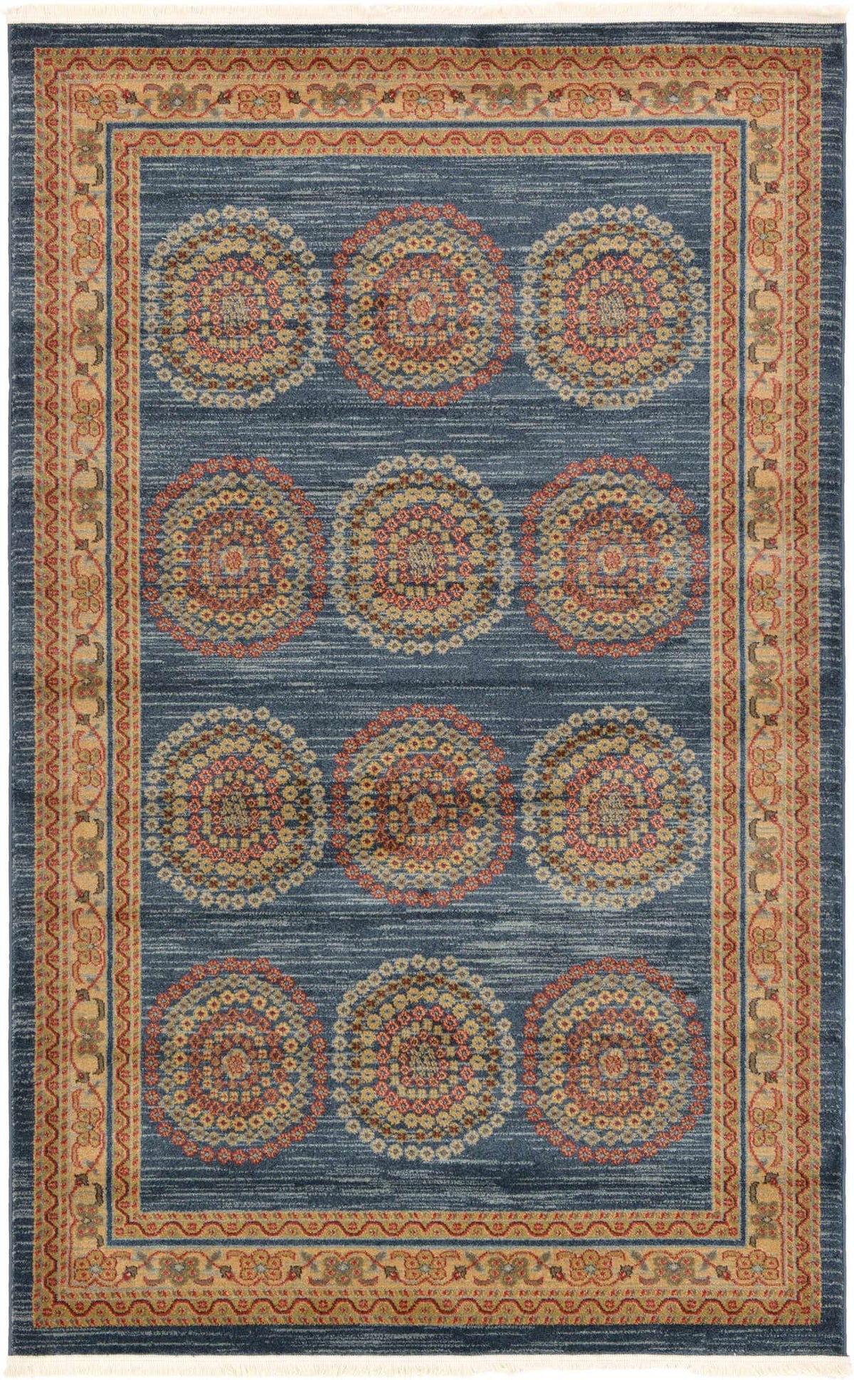 Rechteck Teppich Kashkuli Gabbeh in Blau von Hadorn™ - Lifestyle Image