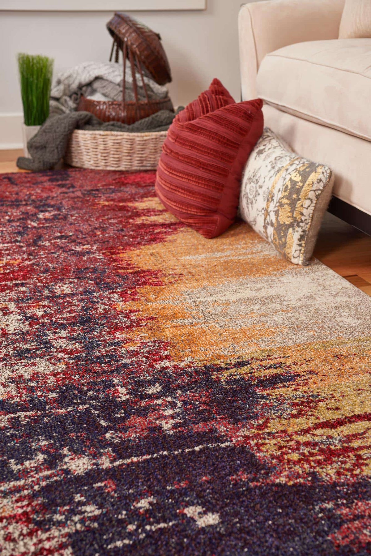 Rechteck Teppich Casablanca in Orange von Hadorn™ - Lifestyle Image