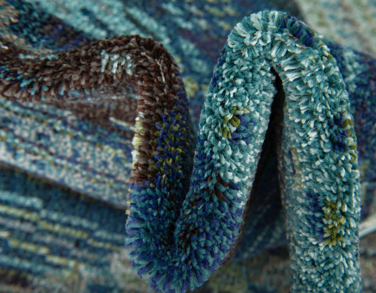 Rechteck Teppich Santa Fe in Blau von Hadorn™ - Lifestyle Image