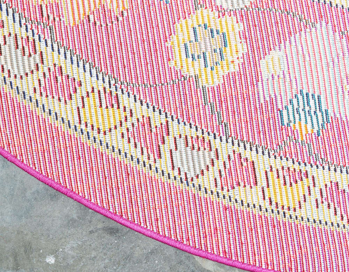 Rund Teppich Palazzo in Rosa von Hadorn™ - Lifestyle Image