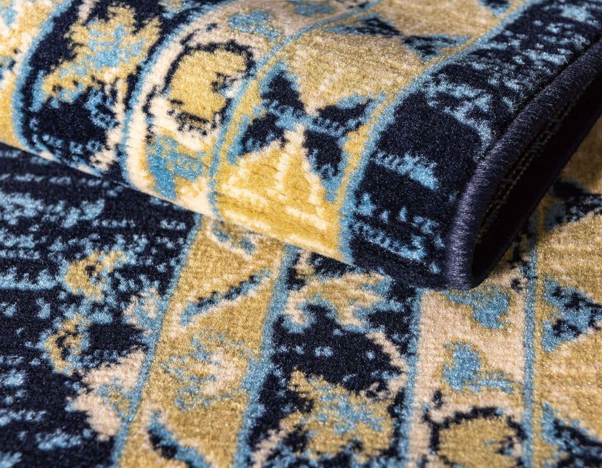 Rechteck Teppich Heriz Design in Blau von Hadorn™ - Lifestyle Image