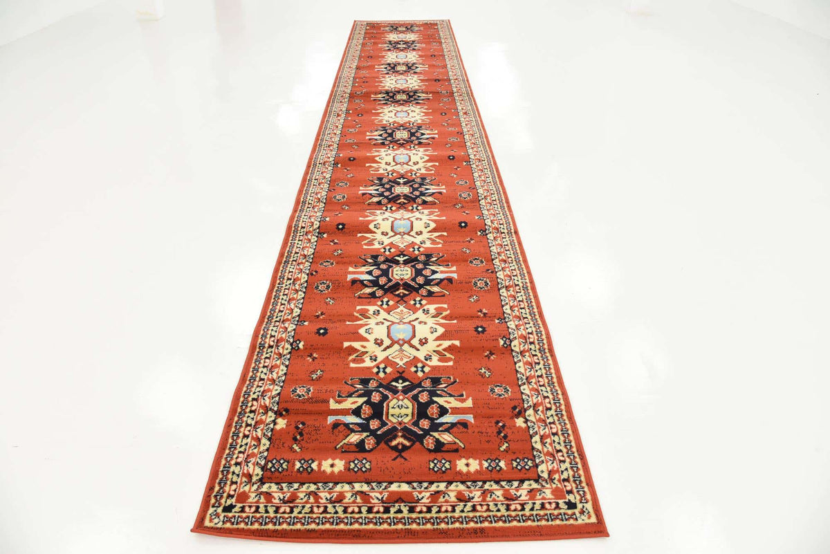 Läufer Teppich Heriz Design in Rot von Hadorn™ - Lifestyle Image