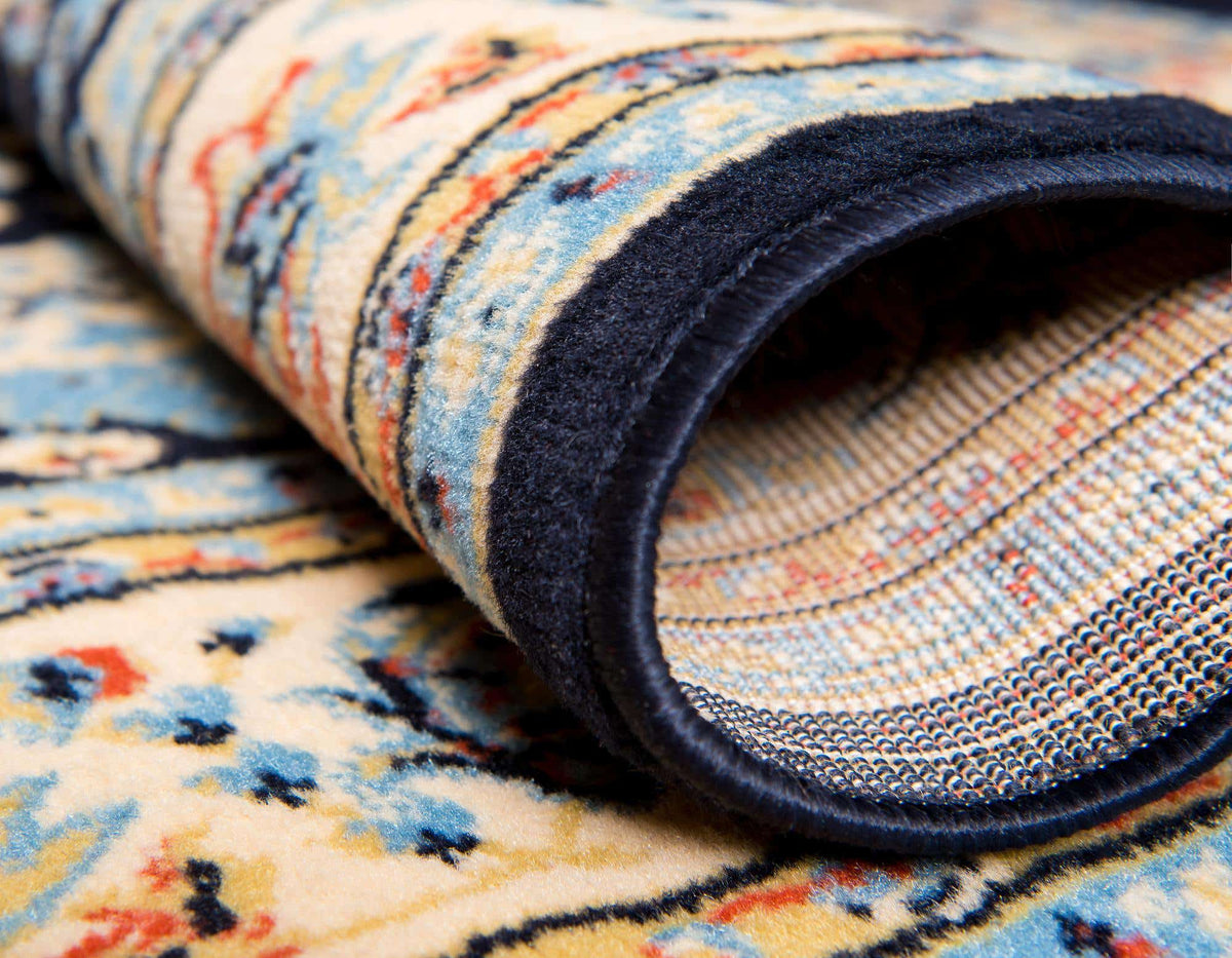 Rechteck Teppich Kashan Design in Blau von Hadorn™ - Lifestyle Image