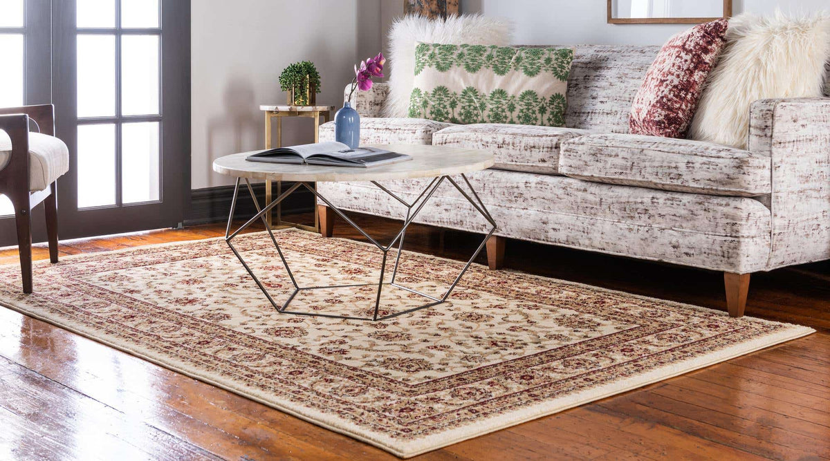 Rechteck Teppich Classic Agra in Creme von Hadorn™ - Lifestyle Image