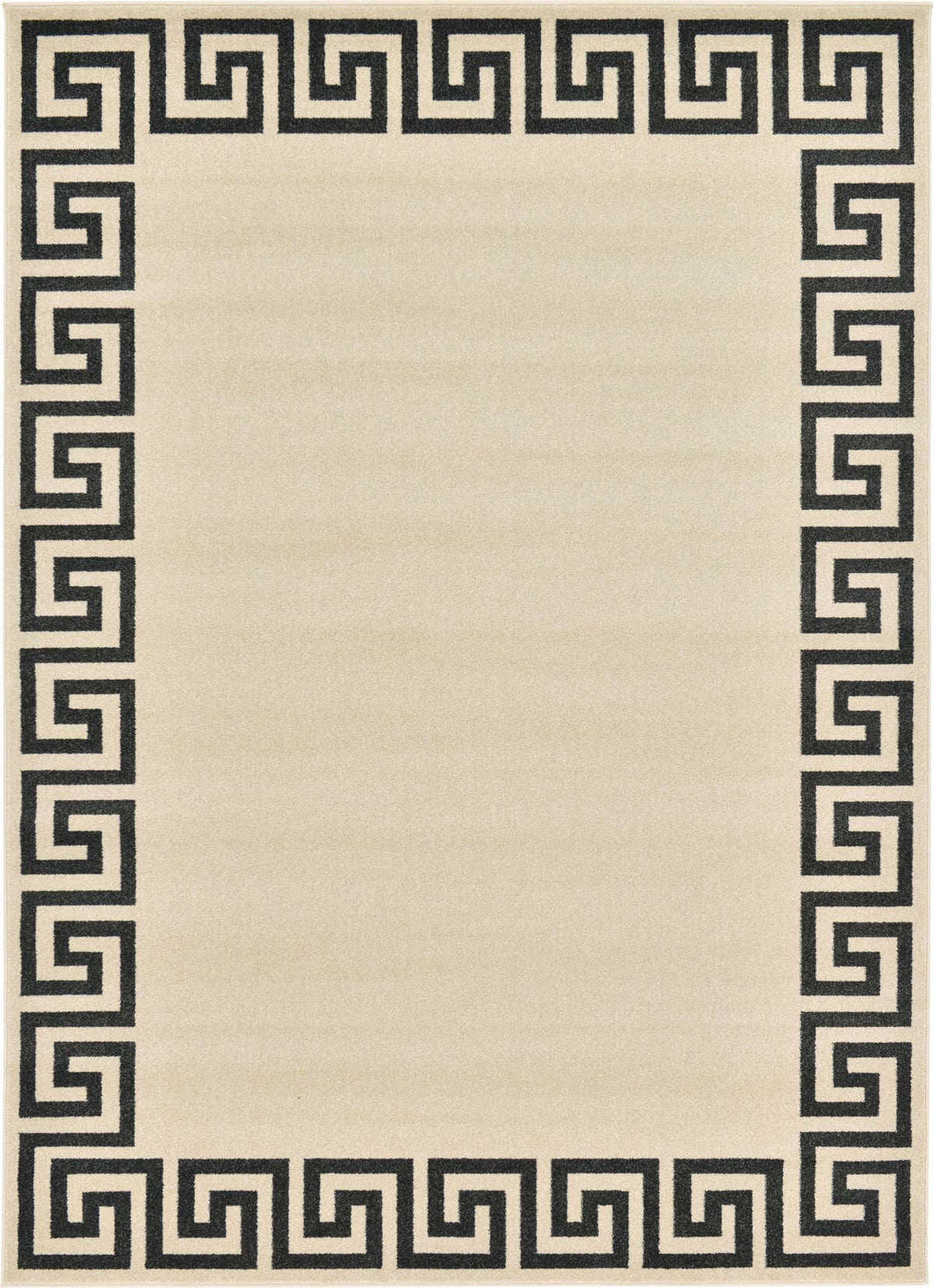 Rechteck Teppich Greek Key in Beige von Hadorn™ - Lifestyle Image