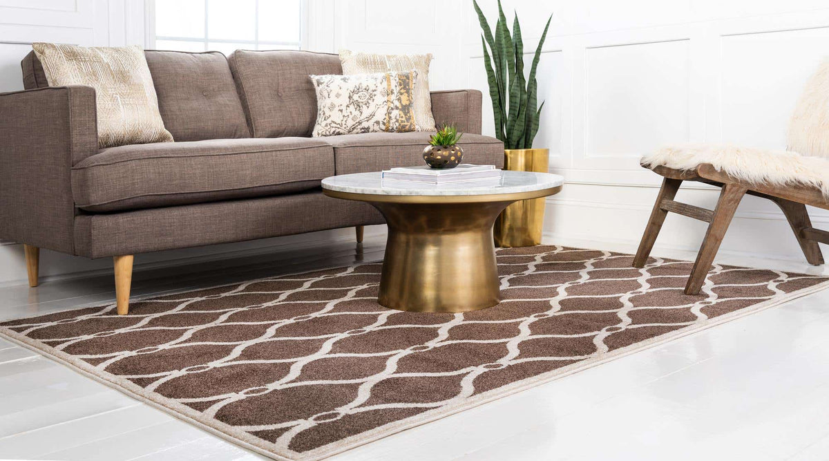 Rechteck Teppich Trellis in Braun von Hadorn™ - Lifestyle Image