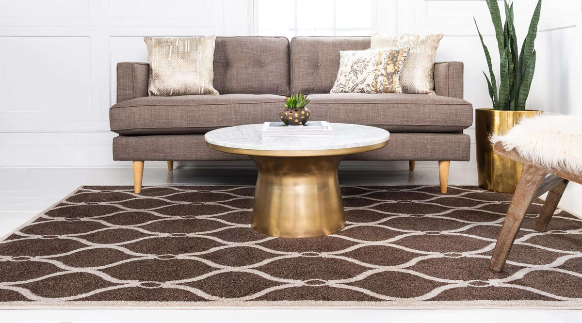 Rechteck Teppich Trellis in Braun von Hadorn™ - Lifestyle Image
