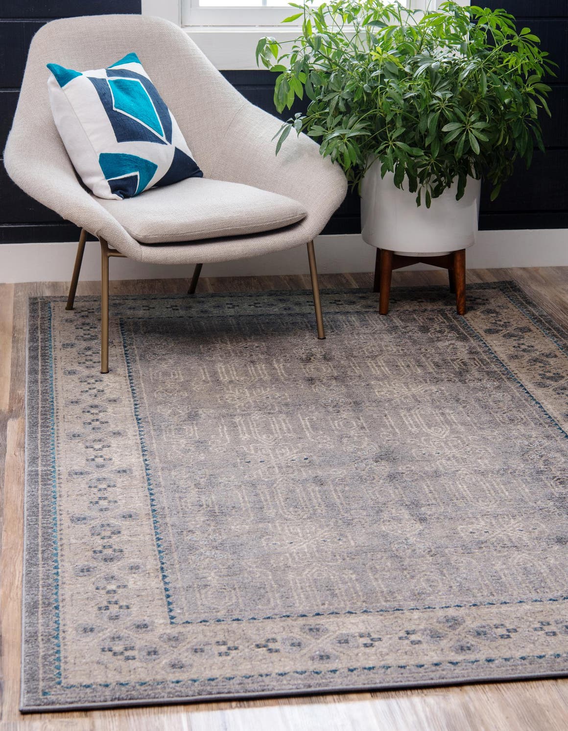 Rechteck Teppich Vienna in Grau von Hadorn™ - Lifestyle Image