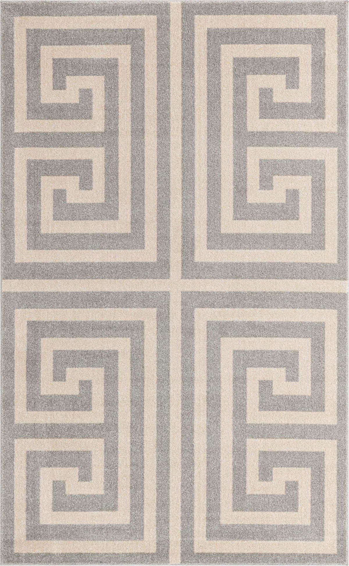 Rechteck Teppich Greek Key in Grau von Hadorn™ - Lifestyle Image