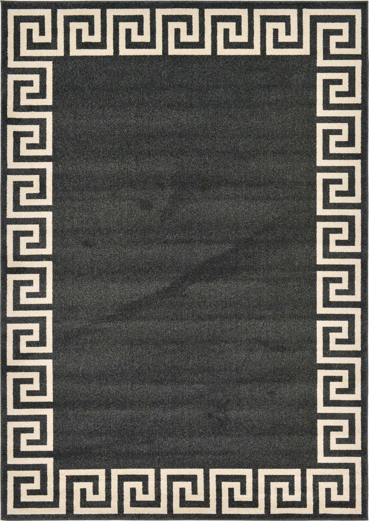 Rechteck Teppich Greek Key in Dunkelgrau von Hadorn™ - Lifestyle Image