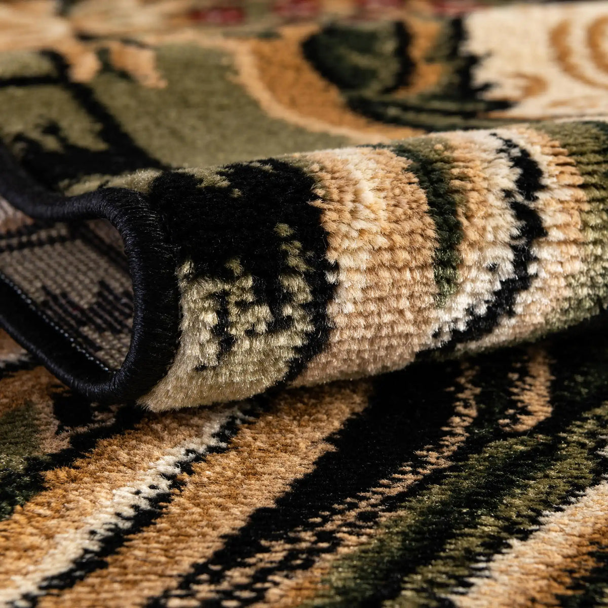 Rechteck Teppich Country in Schwarz von Hadorn™ - Lifestyle Image