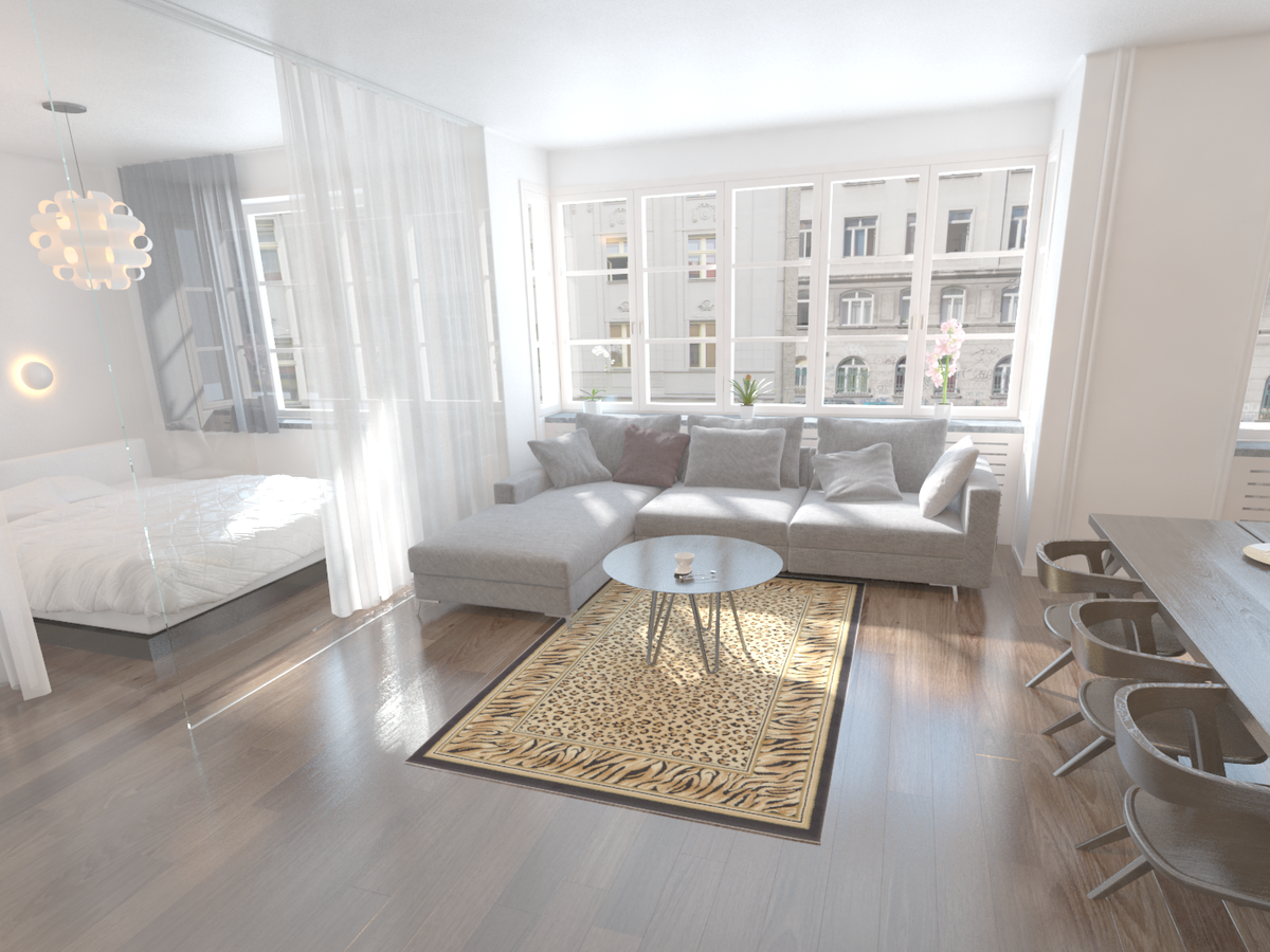 Rechteck Teppich Safari in Hellbraun von Hadorn™ - Lifestyle Image