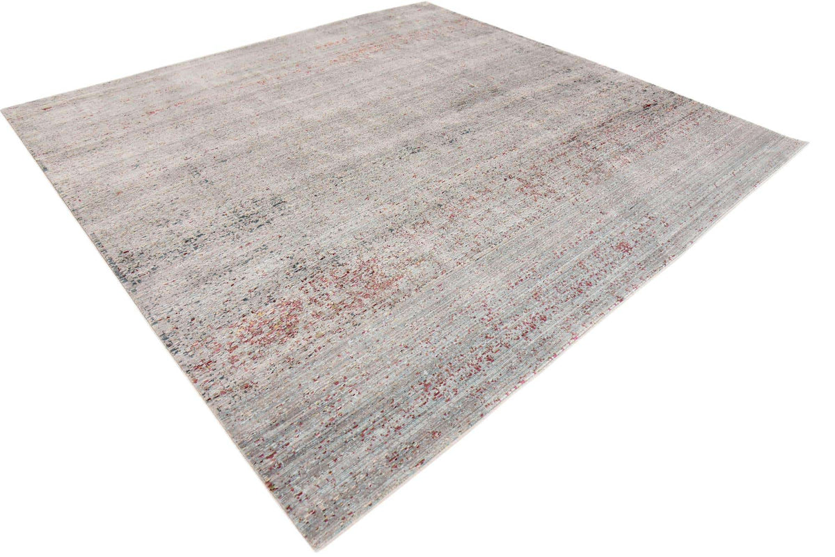 Quadratisch Teppich Aqua in Grau von Hadorn™ - Lifestyle Image