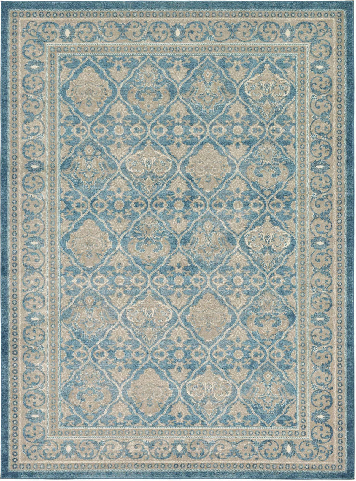 Rechteck Teppich Vienna in Hellblau von Hadorn™ - Lifestyle Image