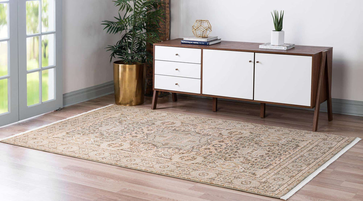 Rechteck Teppich Mamluk in Hellgrün von Hadorn™ - Lifestyle Image