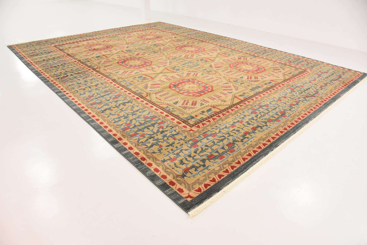 Rechteck Teppich Mamluk in Blau von Hadorn™ - Lifestyle Image