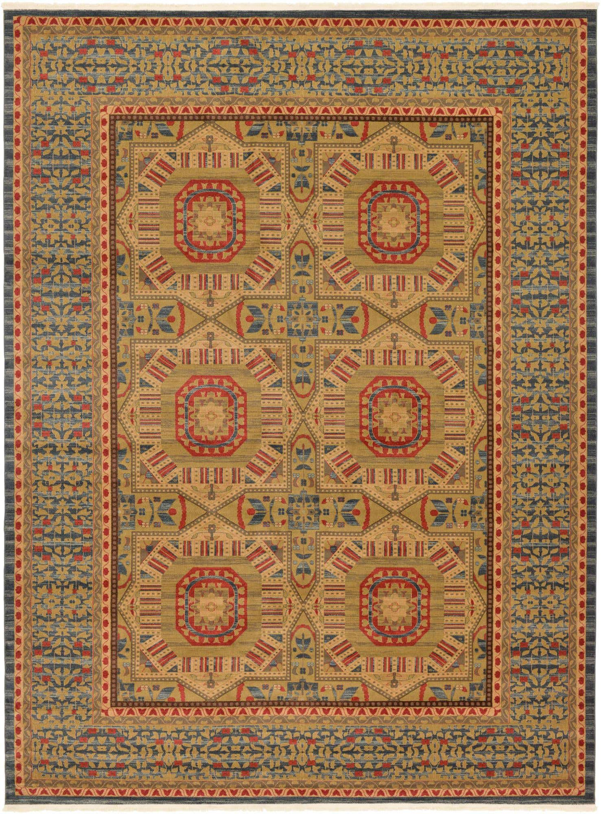 Rechteck Teppich Mamluk in Blau von Hadorn™ - Lifestyle Image
