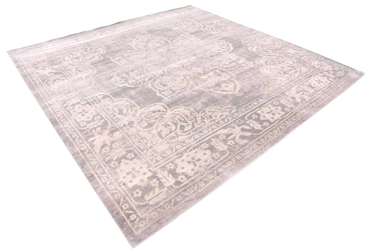 Quadratisch Teppich Restoration in Grau von Hadorn™ - Lifestyle Image
