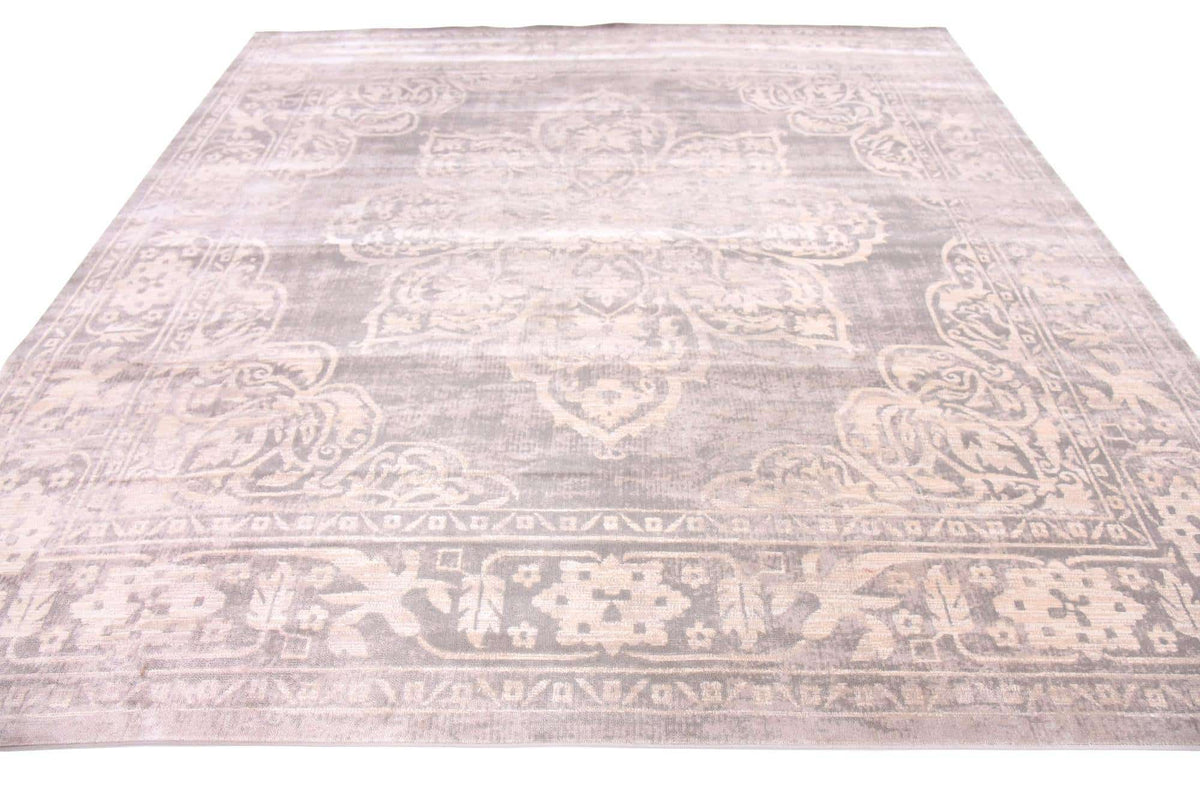 Quadratisch Teppich Restoration in Grau von Hadorn™ - Lifestyle Image