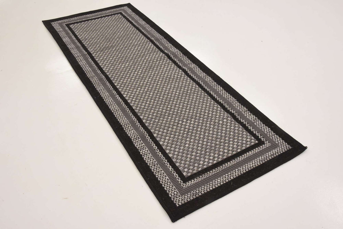 Läufer Outdoor Teppich Outdoor Border in Grau von Hadorn™ - Lifestyle Image
