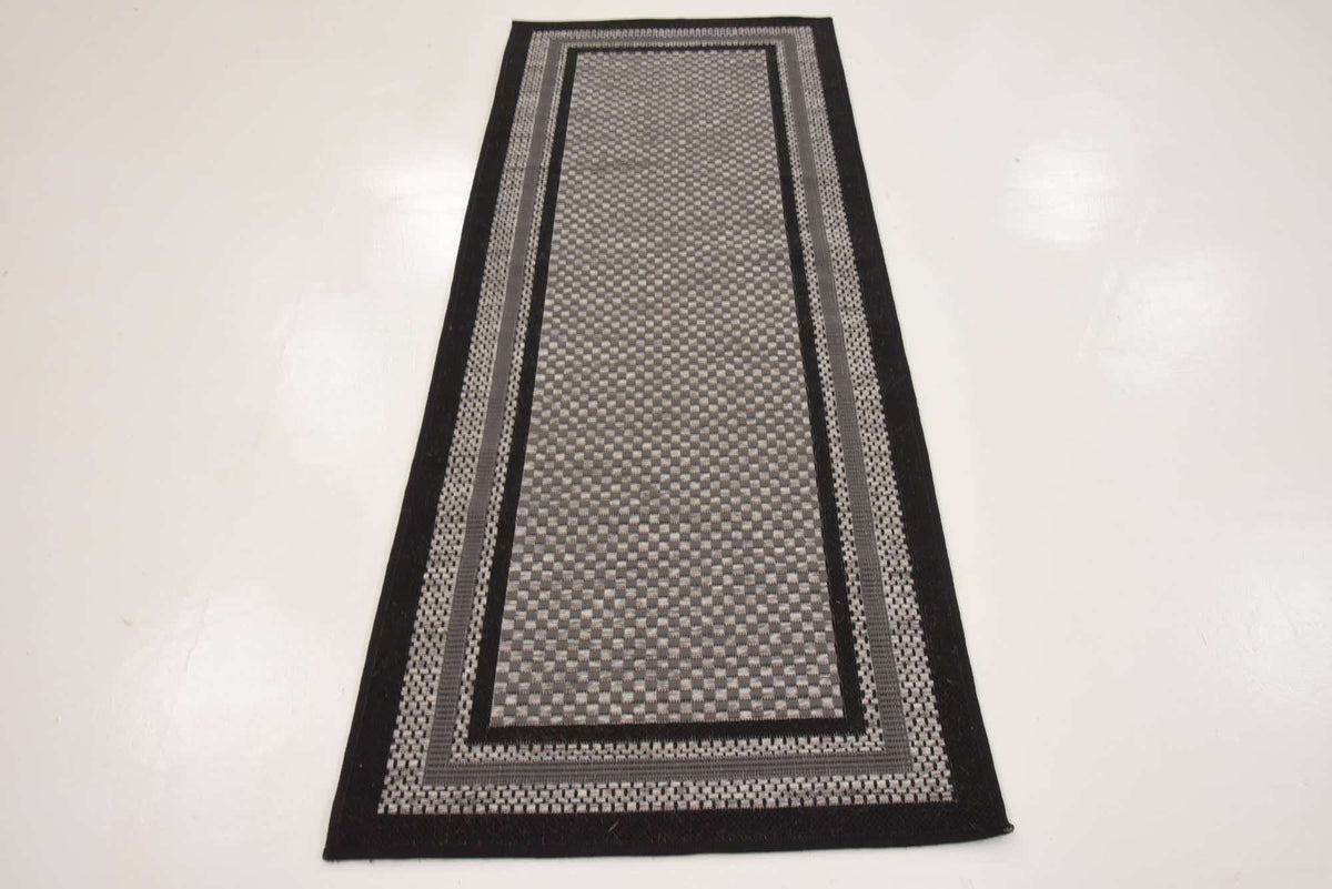 Läufer Outdoor Teppich Outdoor Border in Grau von Hadorn™ - Lifestyle Image