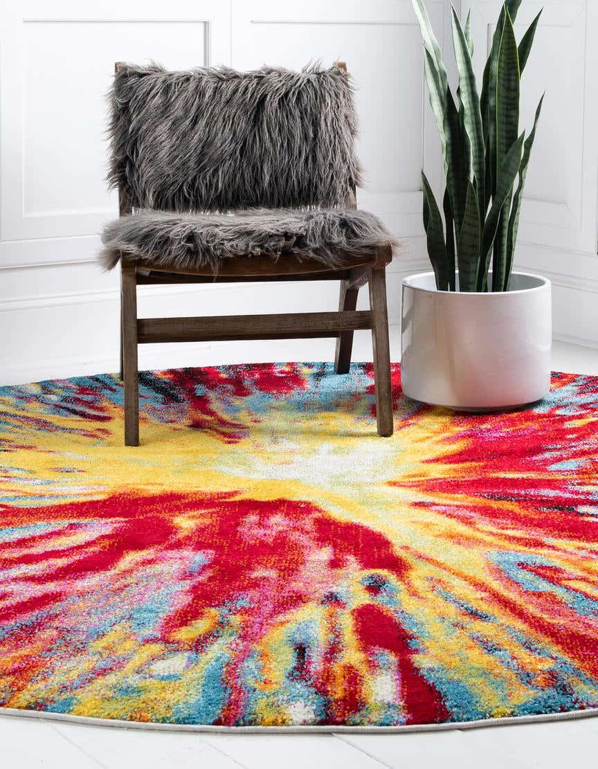 Rund Teppich Florence in Mehrfarbig von Hadorn™ - Lifestyle Image