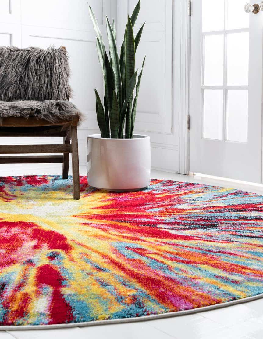 Rund Teppich Florence in Mehrfarbig von Hadorn™ - Lifestyle Image