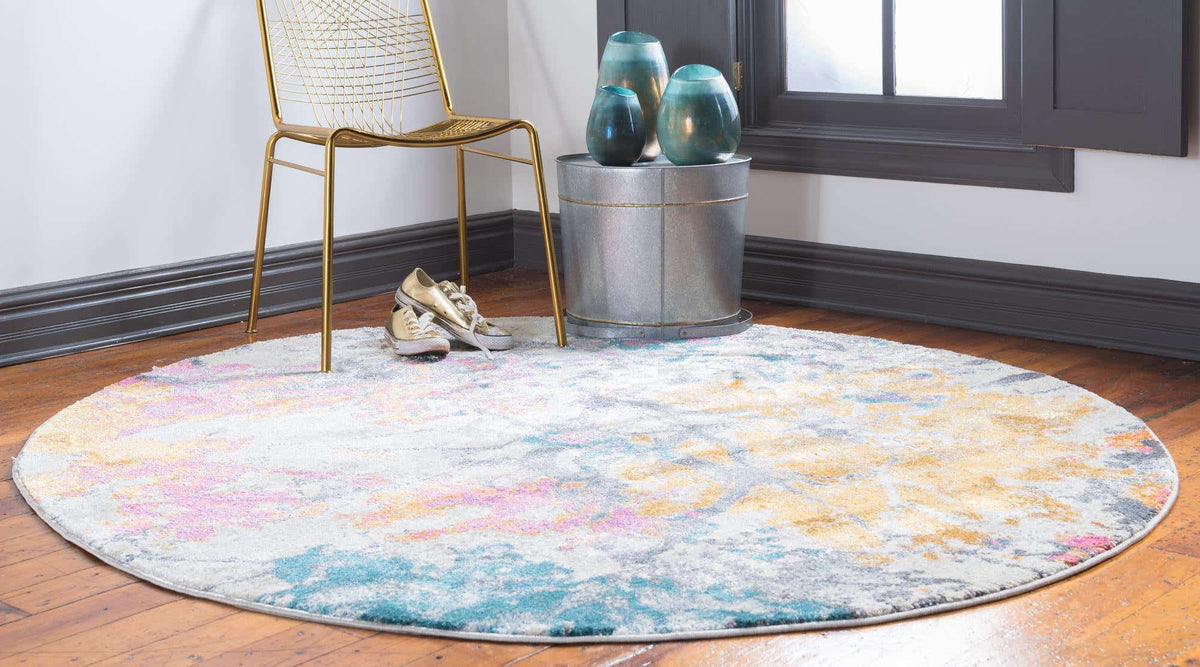 Rund Teppich Aria in Beige von Hadorn™ - Lifestyle Image