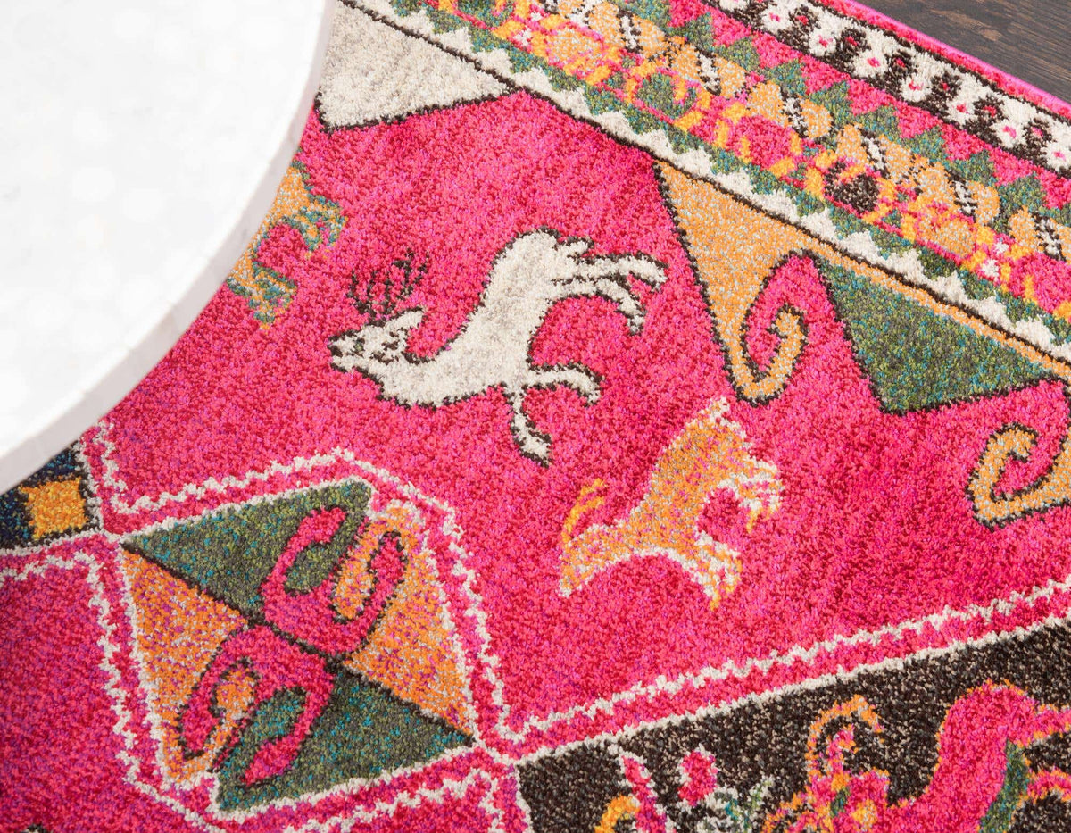 Rechteck Teppich Santa Fe in Rosa von Hadorn™ - Lifestyle Image
