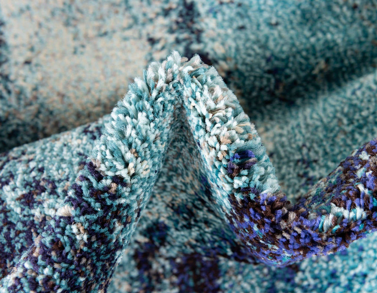 Rechteck Teppich Barcelona in Blau von Hadorn™ - Lifestyle Image