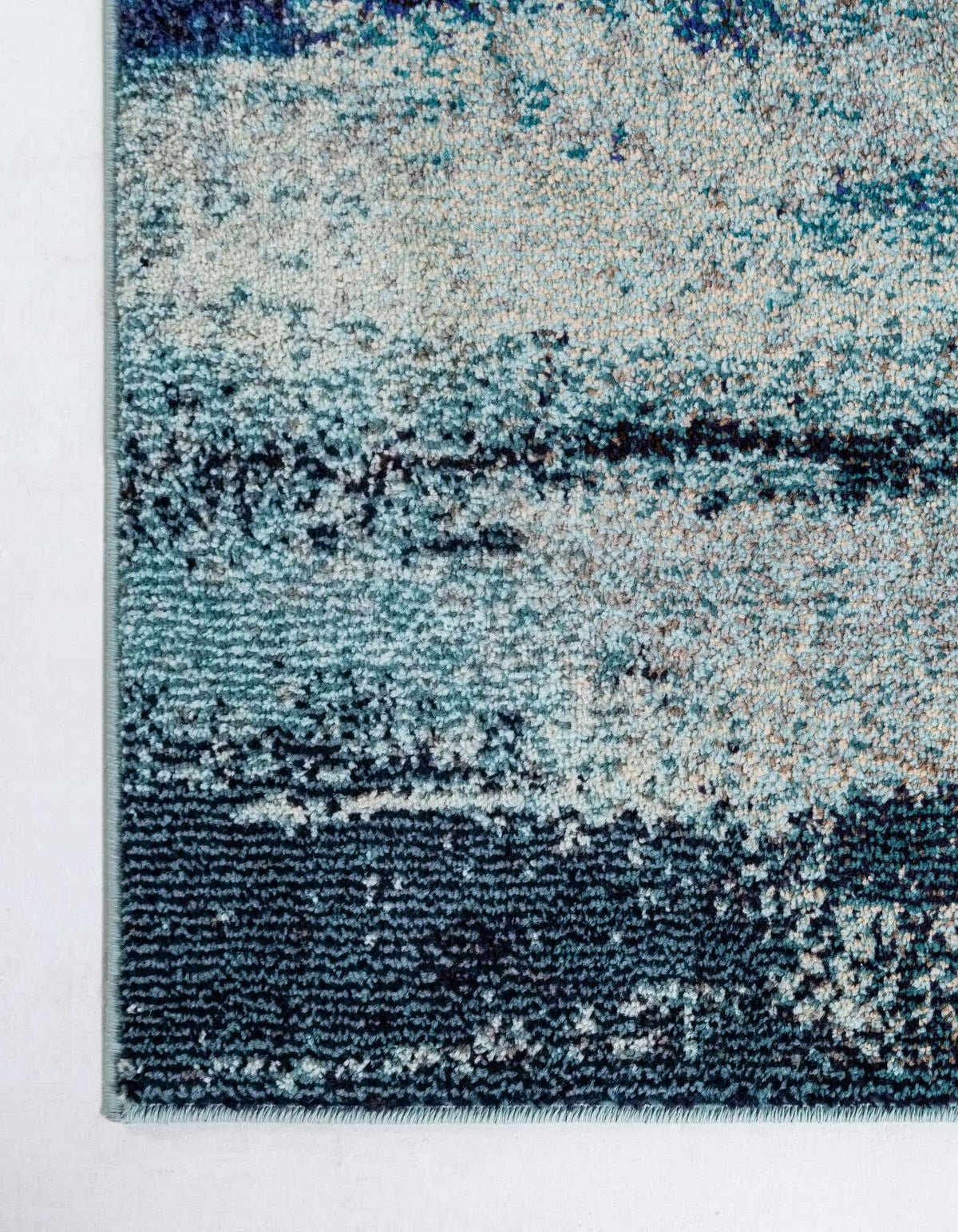 Quadratisch Teppich Barcelona in Blau von Hadorn™ - Lifestyle Image