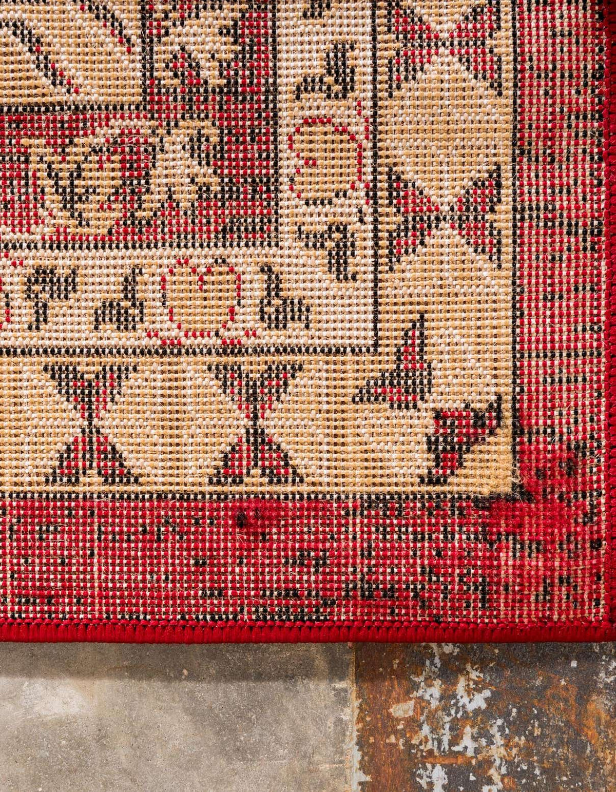Rechteck Teppich Heriz Design in Rot von Hadorn™ - Lifestyle Image