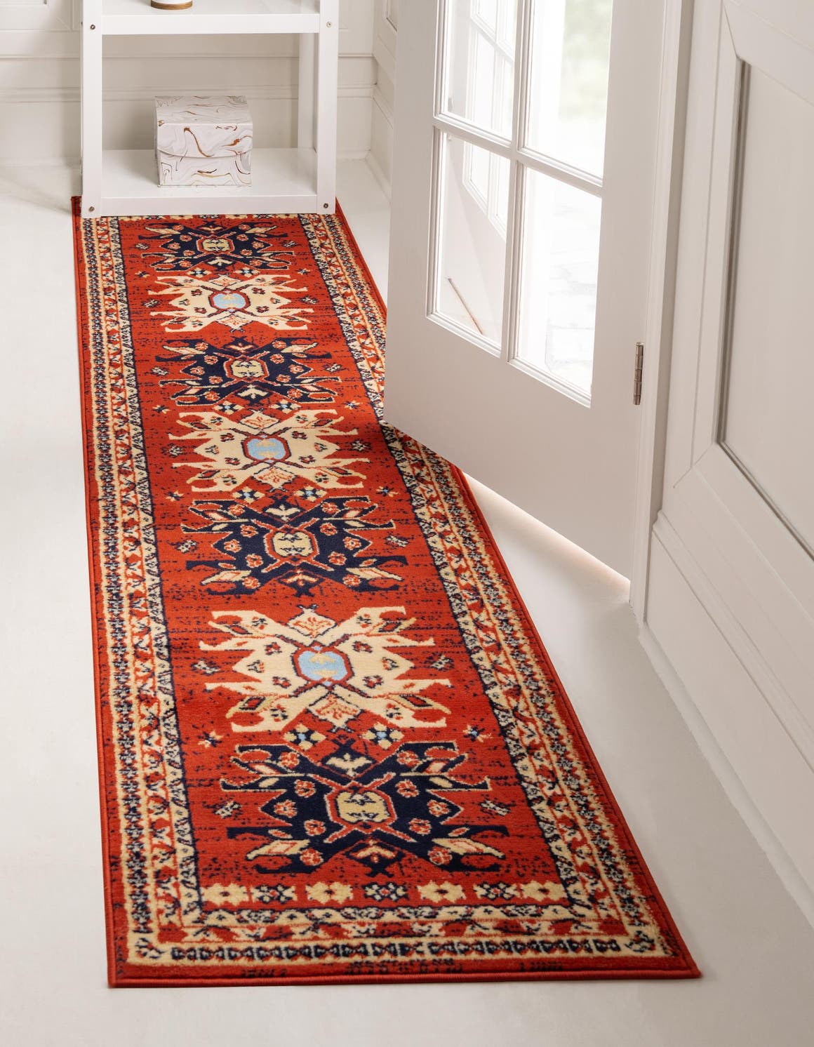 Läufer Teppich Heriz Design in Rot von Hadorn™ - Lifestyle Image