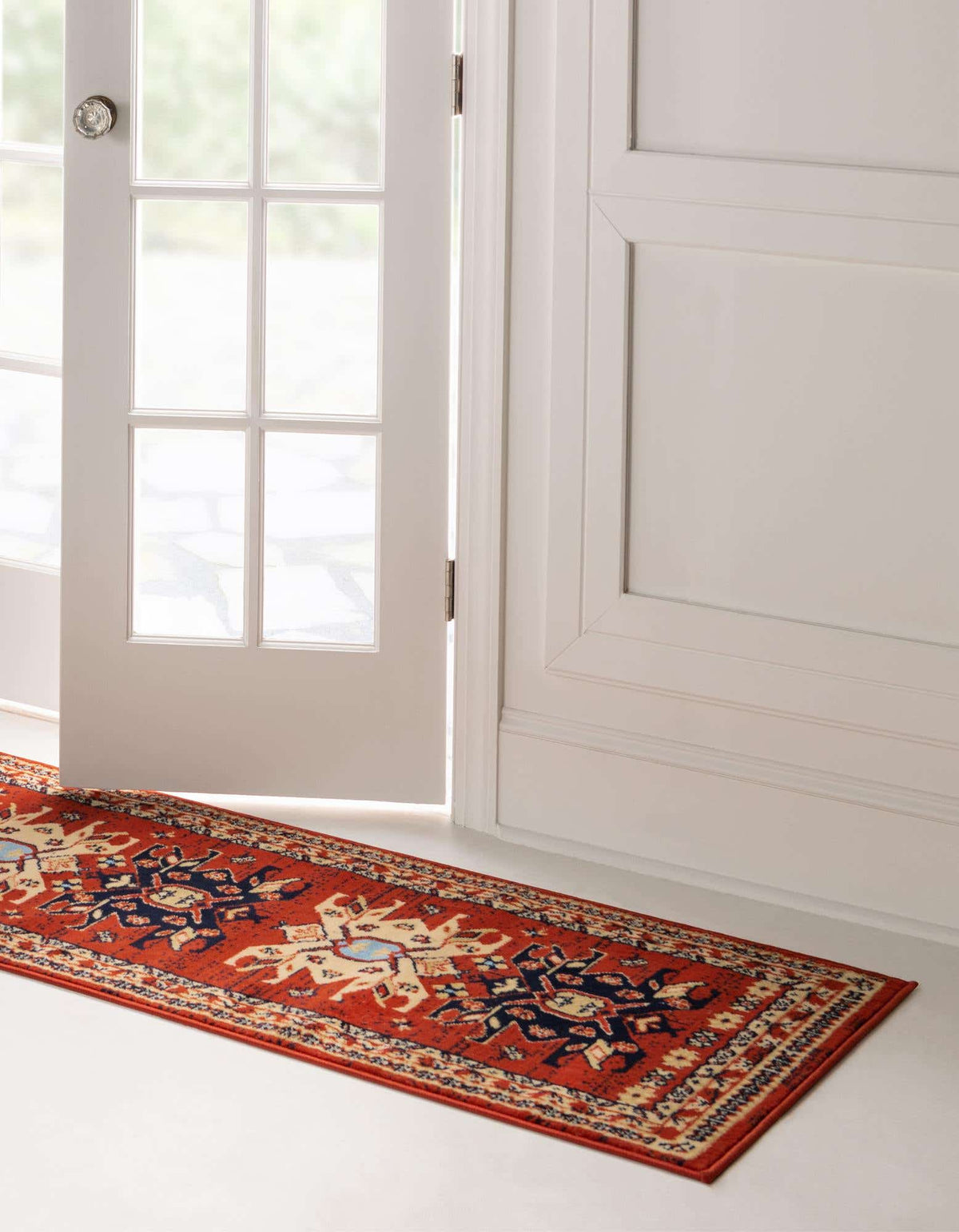 Läufer Teppich Heriz Design in Rot von Hadorn™ - Lifestyle Image
