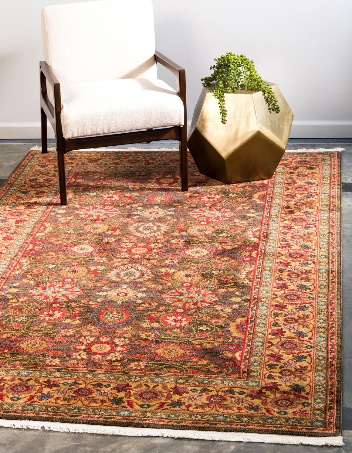 Rechteck Teppich Kensington in Hellbraun von Hadorn™ - Lifestyle Image