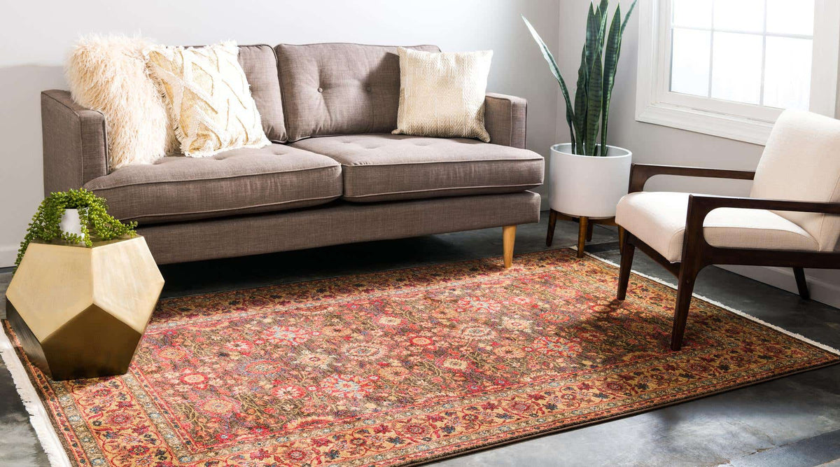 Rechteck Teppich Kensington in Hellbraun von Hadorn™ - Lifestyle Image